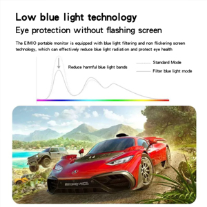 23.8-inch Xách Tay 180Hz IPS Cảm Ứng Màn Hình Màn Hình Cho PS4/5 <span class=keywords><strong>2K</strong></span> Thứ Cấp Bảo Vệ Mắt Chứng Nhận Máy Tính Mở Rộng Màn Hình - Product Image 3