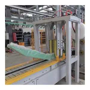 Machine d'emballage automatique par étirement orbital pour tuyaux Machine d'emballage horizontale à profil droit Emballage pour film étirable pour meubles