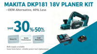 Raboteuse à bois Makita 18V sans balais, 82 mm, portable, électrique, pour le rabotage des surfaces en bois