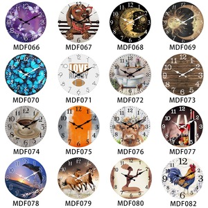 Nordic Minimalist <b>Wooden</b> <b>Wall</b> <b>Clock</b> Quartz Single Face Needle Round Decorative Timepiece Custom Logo for Living Room - Product Image 5