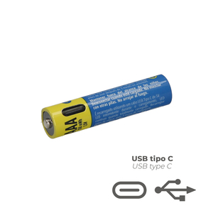 Batteria al Litio Ricaricabile "AAA" 1.5V USB-C (4 Unità) - Product Image 3