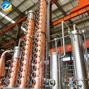 Equipo de Destilación en Columna de Cobre, Sistema de Destilería Todo en Uno para Producción de Ginebra, Vodka, Ron, Whisky, Brandy y Alcohol - Product Image 5