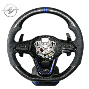 Volant en fibre de carbone en gros pour Volkswagen Mk6 Mk7 Mk8 gti Gtr <span class=keywords><strong>R</strong></span>-<span class=keywords><strong>LINE</strong></span> <span class=keywords><strong>GOLF</strong></span> <span class=keywords><strong>7</strong></span> <span class=keywords><strong>Golf</strong></span> 6 PASSAT POLO CC JETTA GTD Mise à niveau - Product Image 1