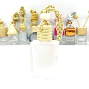 ที่กระจายน้ำหอมในรถแบบหลายช่อง,ขวดน้ำหอมแก้วเปล่าสีขุ่นตัวปรับอากาศจี้น้ำหอมขวดกระจายน้ำมันหอมระเหย - Product Image 6