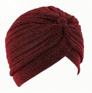 Hijabs et bonnets unisexes pour adultes, style mode, en acrylique doré, turbans musulmans et casquettes indiennes, pour le marché international - Product Image 6