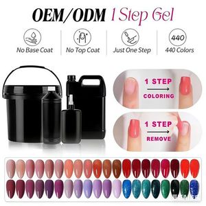 เจลยูวีแบบขวดกิโลกรัม ผลิตตามสั่ง คุณภาพสูง 1 Step Gel  OEM แบรนด์ส่วนตัว - Product Image 1