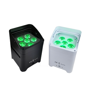 4pcsソフトケースワイヤレスDMXWifiリモートバッテリーLEDアップライト6x 18w RGBWAUV 6in1 LEDDjフリーダムパーステージ結婚式の装飾用 - Product Image 3