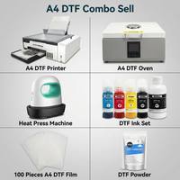 Impresora Digital de Etiquetas A4 DTF Mini, Máquina de Impresión de Pegatinas Rollo a Rollo para Camisetas