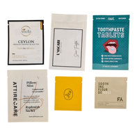 Emballage plastique personnalisé pour soins de la peau, sachet mini scellé en aluminium, 1 ml, 3 ml, 5 ml, 10 ml, pochette d'échantillon cosmétique pour shampoing