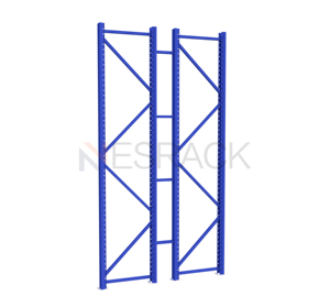 Trave Verticale per Scaffalature Pesanti, Verniciata <span class=keywords><strong>a</strong></span> Polvere, Resistente, per Unità di Stoccaggio Pallet - Product Image 1