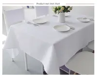 Ucuz fiyat yeni tasarım modern beyaz pamuk yuvarlak düğün masa örtüsü