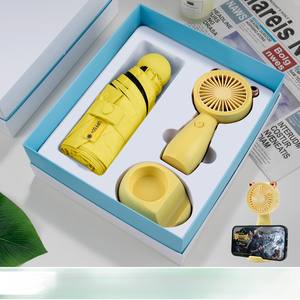 우산 선물이있는 선풍기 크리스마스 기념품 생일 연회 선물 발렌타인 결혼 선물 상자 세트 손님 결혼식 - Product Image 2