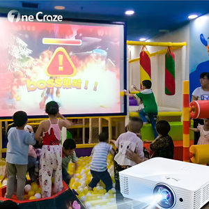 OneCraze Whac-A-Mole : <span class=keywords><strong>Jeu</strong></span> de Projection Murale Interactif avec Plus de 35 Jeux pour Aire de Jeux Intérieure - Multijoueur, 3 Ans et Plus - Product Image 2