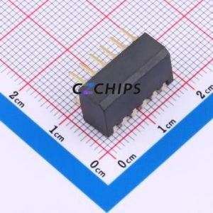 HX 2.54-6P CJCB DIP Switch DIP Switch Flat Toggle, Raised Type Single Pole Single Throw 6 PC Pin - Product Image 2