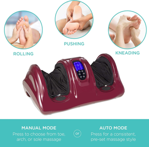 Nuevo modelo <span class=keywords><strong>de</strong></span> reflexología Shiatsu circulación sanguínea infrarrojo vibrador pie pierna pantorrilla instrumento masajeador máquina - Product Image 1