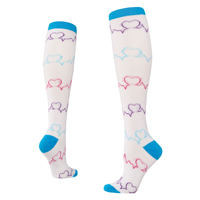 Chaussettes de compression pour femmes et hommes, hauteur genou, pour diabète, varices, course à pied, voyage, sport, golf, chaussettes de compression médicale élastiques