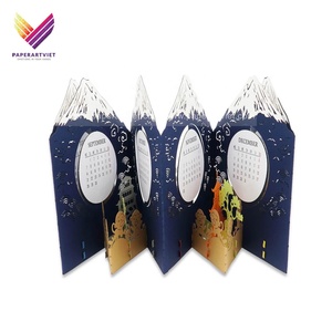 Calendario de escritorio planificador anual personalizado, mesa de papel con diseño de tapa creativa, promoción de Año Nuevo, regalo planificador de Adviento - Product Image 4