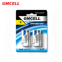 Pile sèche au zinc-carbone GMCELL taille C SUM2 R14P 1,5 V, haute performance, tension stable, pour usage domestique, jetable