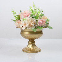 VENTE FLASH Mini Urne Métallique Cache-Pot Piédestal Vase Support de Fleurs Vase à Fleurs en Métal pour Événement Anniversaire Décoration Maison