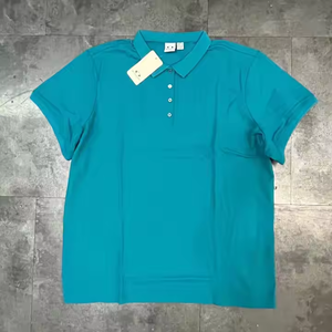 ग्रीष्मकालीन वर्कआउट के लिए कपास 100% बुना हुआ टी-शर्ट और ब्रिफ्स कोट बैग को स्ट्रिप्ड के साथ पोलो शर्ट के लिए सांस लेने योग्य - Product Image 4