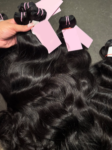 Ciocche di Capelli Grezzi Vietnamiti Lisci Naturali Neri da <span class=keywords><strong>10</strong></span> a 40 Pollici, Capelli Umani Vergini di Grado 15A - Product Image 1