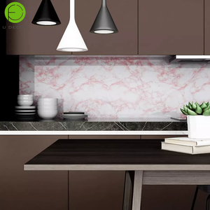 Papier peint moderne imperméable 3D en marbre rose Revêtement mural en vinyle auto-adhésif <span class=keywords><strong>Film</strong></span> décoratif fourni en usine pour décoration de cuisine - Product Image 2