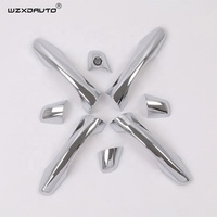 WZXDAUTO Chrome Accessoires Décor De Porte De Voiture Poignées Latérales Poignée Couverture Garniture 2013 2014 pour Santa Fe IX45