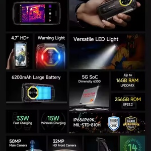 Ulefone Armor Mini 20T Pro 5G Android 14 IP68 Resistente al Agua, Teléfono Mini Resistente de 4.7 Pulgadas, 8GB+256GB, CPU Octa Core, Global - Product Image 6