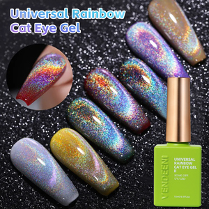 Vendeeni OEM Etiqueta Privada suministros orgánicos Universal Rainbow <span class=keywords><strong>Galaxy</strong></span> Diamond Cat Eye Gel colección polaco con imán Stick - Product Image 4