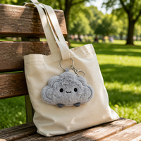 Porte-clés en peluche nuage mignon, jouet doux, style anime unisexe, cadeau pour fête et festival, design personnalisé