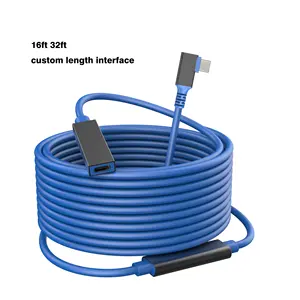 VR-cable de conexión de ángulo recto, Cable de transferencia de datos Usb tipo C, 3A, 60W, 5Gbps