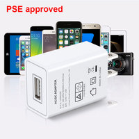Adaptor Daya Shenzhen Lvxiangyuan Uk Australia EU US JP, Charger Dinding USB 5v 1a 5W Satu Port, Bersertifikasi UL Cul Pse