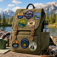 Parche Bordado Personalizado para Viajes al Aire Libre, Insignia de Montaña para Camping, para Chaquetas, Mochilas, Gorras, Regalos, OEM, ODM, Directo de Fábrica, AWELLS