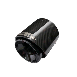 Puntas de escape de fibra de carbono de lujo MINIJCW, negro brillante, azul quemado, para <span class=keywords><strong>M5</strong></span> F54-<span class=keywords><strong>F60</strong></span>, acero inoxidable - Product Image 1