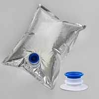Aseptische zakdispenser van 5 liter in doos, aluminiumfolie verpakking voor dranken, sap, puree en siroop