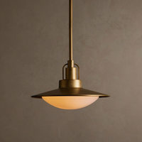 Luminaire suspendu en métal de style industriel nordique avec un éclairage intérieur blanc chaud et protecteur pour les yeux, couleur gris foncé/blanc