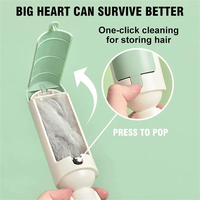 Gants et rouleaux écologiques en plastique pour enlever les poils d'animaux, attrape-poils facile à utiliser pour chats et chiens, accessoire de nettoyage et de toilettage