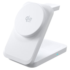 Chargeur sans fil magnétique multifonctionnel <span class=keywords><strong>3</strong></span> en 1 Qi2.2 25W tendance pour iPhone, écouteurs et iWatch, production OEM - Product Image 1