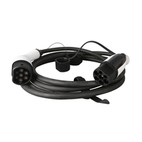 Câble de recharge EV de type 2 européen 16A 32A Double tête de charge IP55 220V 380V 3m 5m Personnalisable OEM pour station de recharge de véhicules électriques