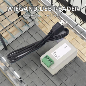 125Khz <span class=keywords><strong>Wiegand</strong></span> 26/34 Đầu đọc thẻ USB chuyển đổi ABS nhựa bên ngoài bàn phím Thi Đua <span class=keywords><strong>NFC</strong></span> RFID kiểm soát truy cập <span class=keywords><strong>Reader</strong></span> ISO 14443a - Product Image 2