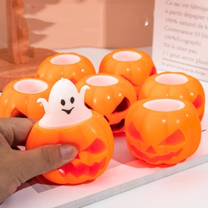 Juguete Antiestrés de Silicona con Forma de Esqueleto, Fantasma y Calabaza de Halloween, en Caja de Color - Product Image 4