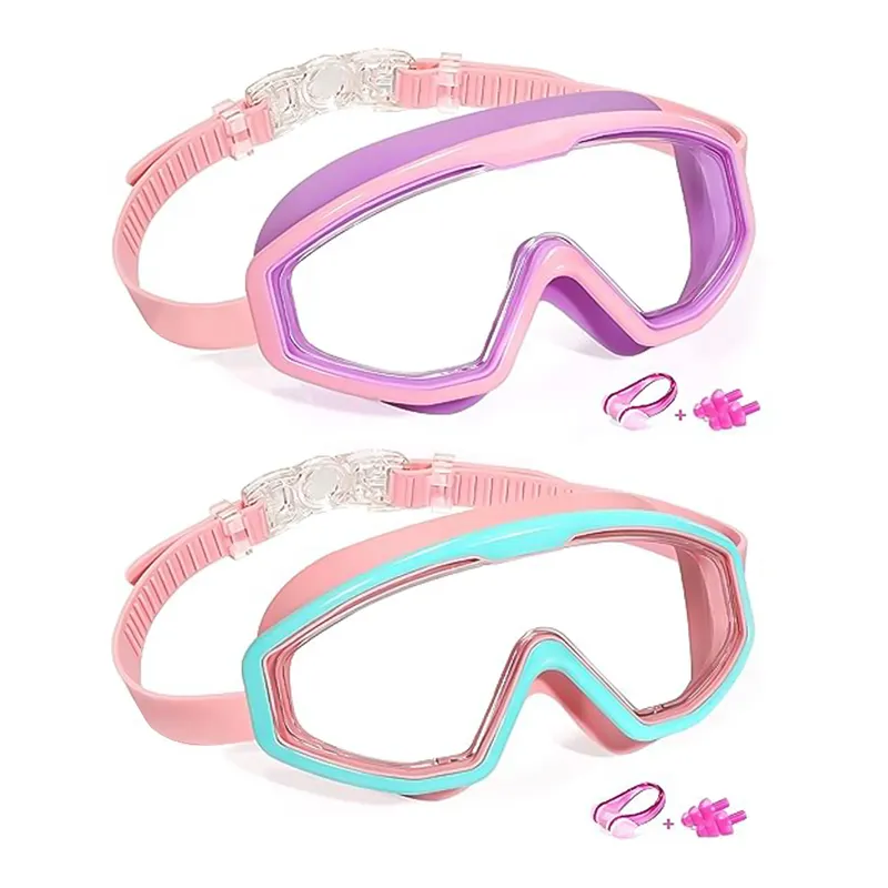 Lunettes de natation pour enfants directes d'usine lunettes étanches à grand cadre lunettes de natation professionnelles anti-buée