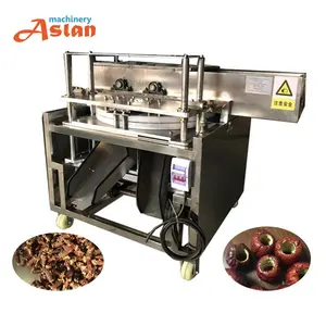 stainless steel rotary jujube pitting machine/ palm date seed removing cutting machine/ fresh green date pitting half cutting