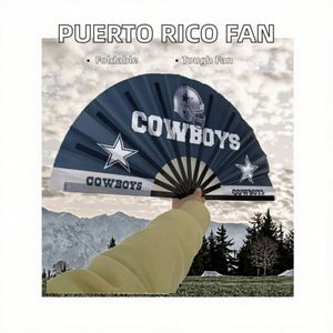 Éventail pliant moderne personnalisé en plastique, style portoricain, cadeau promotionnel personnalisé pour fête - Product Image 2