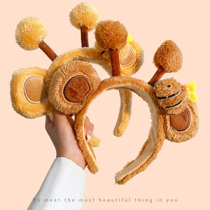 Diadema con orejas <span class=keywords><strong>de</strong></span> animales <span class=keywords><strong>de</strong></span> dibujos animados <span class=keywords><strong>de</strong></span> felpa <span class=keywords><strong>elefante</strong></span> abeja oso mujeres fiesta Cosplay diadema Niños Accesorios para el cabello - Product Image 6