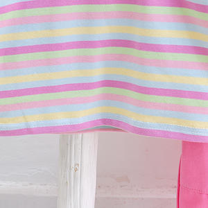 Venta al por Mayor de Conjuntos de Ropa para Niños, Estilo Nuevo, Camiseta a Rayas y Pantalones Cargo - Product Image 4