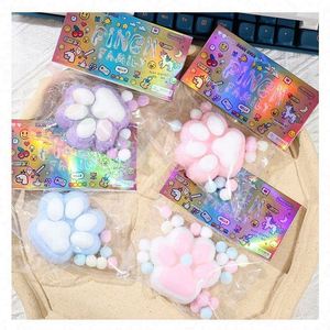 12pcs Cat Paw Mochi <b>Squishy</b> Ball Gift Set Ultra Soft TPR Material Sensory Fidget Stress Relief Therapy Kawaii Squeeze Toys - Product Image 3