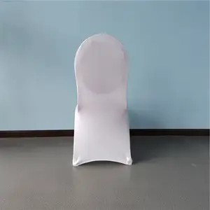 100pcs Wholesale White Stretch Events Party Banquet Spandex Chair Covers For Wedding