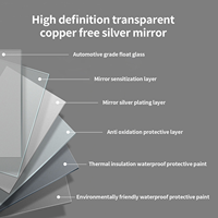Miroir Mural Intelligent à Écran Tactile Sensible, Miroir de Maquillage LED avec Lumière, Verre Dimmable, Design Chat Mignon