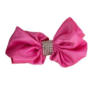 Pinzas para el Cabello con Lazo de Satén Extra Grande Estilo Francés con Diamantes de Imitación, Accesorios Casuales para el Cabello - Product Image 5